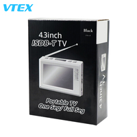 Télévision Numérique Portable 4,3 Pouces Android de Poche, Dernier Nouveau Modèle, Qualité Exceptionnelle, Téléviseur Portable Économique 12V, Mini Télévision Portable