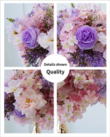 Vente en gros d'usine, centres de table floraux artificiels de style européen pour les tables de mariage, les banquets, les halls d'hôtel, les décorations de comptoirs de réception