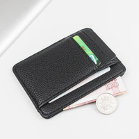 Dompet Kartu Kredit Kulit Vegan Lembut Anti-RFID 2025