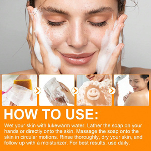 Jabón Facial Blanqueador y Aclarante <span class=keywords><strong>con</strong></span> Cúrcuma y Ácido Kójico para Eliminar Manchas Oscuras, <span class=keywords><strong>con</strong></span> Logotipo Personalizado - Product Image 5