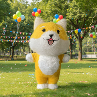 Collection de costumes gonflables en peluche Kawaii avec un design réaliste et un ventilateur intégré pour un gonflage rapide