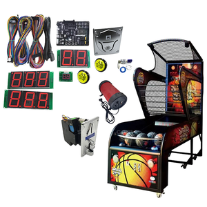 Machine de tir au basket-ball d'intérieur pour 2 joueurs, fonctionnement à pièces, jeu amusant, anglais, Konghui KH-BH-01, prise EU, pour les enfants de 6 ans et plus - Product Image 1