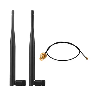 High Quality 2.4Ghz/5.8Ghz/433Mhz/868Mhz/920Mhz Indoor Abs Wifi Router Antenna Sma Wireless Antena Gsm Mobile Phone Rod Antenna