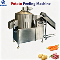 Commerciële wortelgroente schilmachine voor taro, lotuswortel, yam, zoete aardappel en aardappel; schilmachine voor aardappelhuidverwijdering