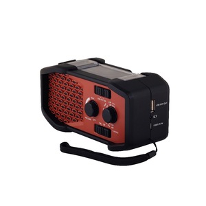 Solar powered emergency <span class=keywords><strong>FM</strong></span>/AM radio with SOS alarm and cell phone charger rechargeable indoor LED light - Product Image 3
