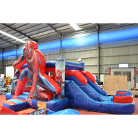 Château gonflable Spiderman pour enfants KARRY, intérieur/extérieur, avec toboggan, haute qualité, château de saut commercial, garantie 3 ans