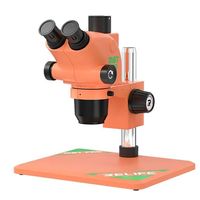 Microscope trinoculaire HD RELIFE RL-M6T Pro-B11 avec zoom continu 6,5-65X pour la réparation de téléphones portables, avec base en aluminium de grande taille