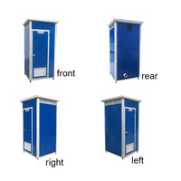 Cabine de toilette publique modulaire mobile de douche portable installation facile conteneur de maison préfabriquée