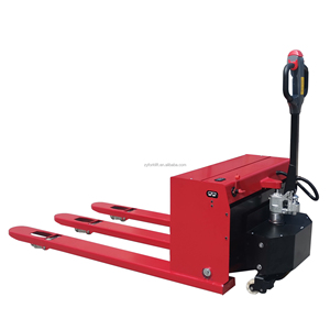 Transpallet Semi-Elettrico per Carichi Pesanti con Batteria al Piombo-Acido, <span class=keywords><strong>Dimensioni</strong></span> Forche 1500x150x70mm per Uso Interno/Esterno, Negozi, Case - Product Image 1