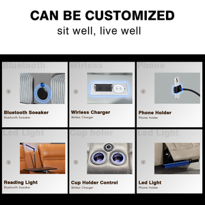 CY kursi Sofa kulit asli, semua daya elektronik teater Rumah kursi malas ruang tamu furnitur kursi malas - Product Image 4