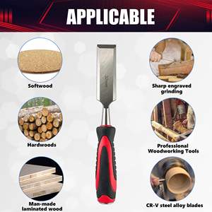 Ensemble de 10 ciseaux à <span class=keywords><strong>bois</strong></span> ciseaux à <span class=keywords><strong>bois</strong></span> avec <span class=keywords><strong>guide</strong></span> d'affûtage crayons de charpentier et pierre à aiguiser en acier CR-V - Product Image 6