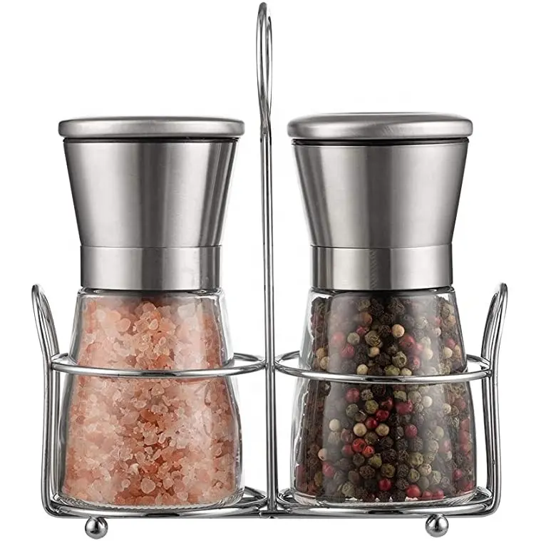 High Quality 304 Stainless Steel Best Price Manual Disposable Spice Salt Pepper Mill Pepper Grinder