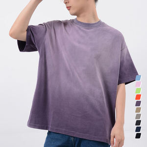 ผู้ผลิตเสื้อยืดคุณภาพสูงแบบกำหนดเอง เนื้อผ้าหนา 100% ผ้าฝ้าย ซักแบบวินเทจ ล้างสีแบบแอซิดวอช  โลโก้แบบดิสเทรส  ปรับแต่งได้ - Product Image 4