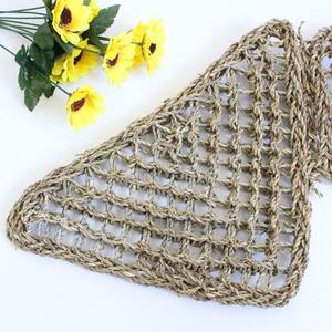 Hamac triangulaire pour reptiles, tapis d'escalade, tapis en herbe, <span class=keywords><strong>échelle</strong></span> en corde irrégulière, tapis pour animaux de compagnie pour petits animaux - Product Image 4
