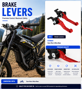 Leviers de frein réglables CNC pour moto électrique tout-terrain SUR-<span class=keywords><strong>RON</strong></span> Ultra Bee, levier manuel amélioré en alliage 6061 - Product Image 4