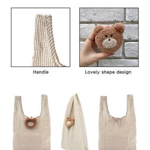 Bolsa de Poliéster 190t con Forma de Animal Personalizada, Resistente a Desgarros, Lavable a Máquina, Plegable, Reciclable, con Logotipo Impreso, para Compras - Product Image 3