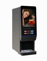 Milchtee-Verkaufsautomat für Büronutzung Vollautomatische Instantkaffeemaschine mit Wasserspender-Funktion