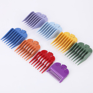 Juego de peines ajustables de 8 piezas Guangzhou Playboy para cortapelos, peines coloridos para hombres, herramientas de peinado. - Product Image 3