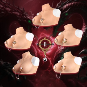 Pinzas para Pezones Doradas QKKQ, Juguetes Sexuales Femeninos BDSM, Pinzas para Pezones Fetichistas, Accesorios para Juegos de Sumisión, Bondage de Senos para Coqueteo Adulto - Product Image 1