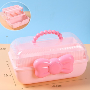 Ensemble d'accessoires pour cheveux pour filles, pinces à cheveux multi-styles, élastiques pour cheveux, kit de bijoux avec boîte de rangement pour les tenues quotidiennes des enfants - Product Image 3