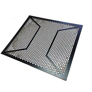 Nouveau design de tôle hexagonale noire enduite de poudre fabricant de treillis métallique perforé Utilisé pour les grilles de haut-parleurs