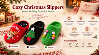 Chaussons d'intérieur chauds et confortables en fausse fourrure, antidérapants, légers, pour l'hiver, en promotion pour les fêtes de Noël