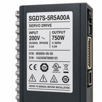 Servomoteur industriel de haute précision à interface logique monophasée 750W AC 200V SGD7S-5R5A00A à stabilité élevée