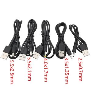USB tip a erkek 2.5*0.7 3.5*1.35 4.0*1.7 <span class=keywords><strong>5.5</strong></span>*2.1 <span class=keywords><strong>5.5</strong></span>*2.5mm <span class=keywords><strong>DC</strong></span> priz kablo 5V varil Jack konnektörü şarj genişletilmiş tel - Product Image 2