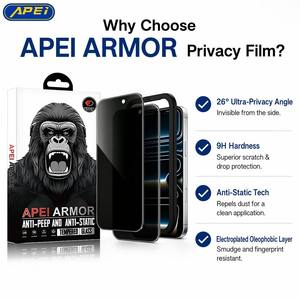 Protection double incassable, installation facile, compatible avec les coques, protection d'écran en verre trempé pour Apple <span class=keywords><strong>iPhone</strong></span> 18 Pro Max - Product Image 3