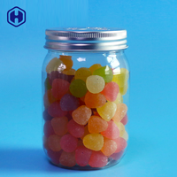 Conteneur PET pas cher, élégant, jetable, sans BPA, étanche, avec couvercle à vis, bocaux en plastique pour enfants, aliments, collations, biscuits, sucre