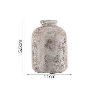 Nouveauté, vase rétro en céramique d'argile rustique antique de style nordique vintage, décoration de ferme - Product Image 2
