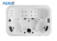 Spa Extérieur Rectangulaire de Haute Qualité pour 4 Personnes Bain à Remous Moderne de 2.2m pour Villas