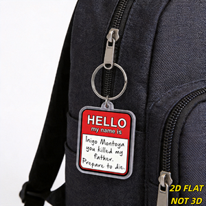 Portachiavi in acrilico con citazione di Inigo Montoya: Ciao, mi chiamo, ti ho ucciso il <span class=keywords><strong>padre</strong></span>. Preparati a morire. Accessorio per Meme Cinematografici - Product Image 3