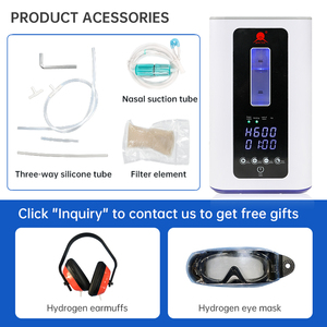 Mesin Inhalasi Oksi-Hidrogen Portabel Desain Baru 300ML/mnt 450ml 1200ml 1800ml Generator Oksigen Hidrogen untuk Pernapasan - Product Image 6