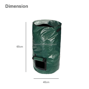 Sac à compost pliable de <span class=keywords><strong>jardin</strong></span> HUGELEAF en HDPE de 80 L, réutilisable, pliable avec couvercle pour le compostage des déchets de <span class=keywords><strong>jardin</strong></span> - Product Image 2