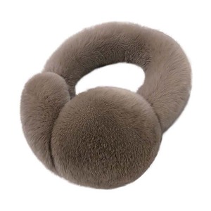 <span class=keywords><strong>Orejeras</strong></span> de Piel de Conejo para Invierno, <span class=keywords><strong>Orejeras</strong></span> Ligeras de Felpa Genuina, Protección contra el Frío, Talla Única, Accesorio de Moda - Product Image 5