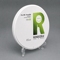 Bloc de zircone esthétique antérieur Rondcera à haute translucidité, effet opalescent pour la conception de sourires en laboratoire dentaire, fabrication de facettes et couronnes