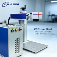 Machine laser CO2, machine de marquage laser Galvo, machine de gravure laser RF à tube métallique CO2, refroidissement par air, compatible avec LightBurn