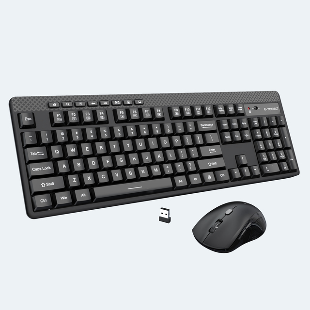 2.4G Wireless Keyboard and Mouse Combo for Computer/Laptop/Windows/Mac