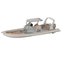 Bateau semi-rigide RIB à coque en fibre de verre renforcée certifié CE 880 pour le sauvetage et la recherche avec réfrigérateur et poste de cuisine