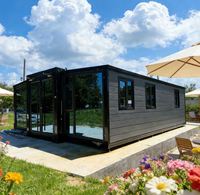Villa Conteneur Extensible de Luxe Moderne 2026 à Structure en Acier Fabriquée, Double Aile, Étanche