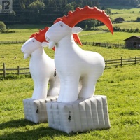 Grand modèle de mascotte gonflable personnalisé chèvre/agneau, gonflable promotionnel pour centre commercial/exposition agricole/décoration d'événements équine