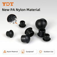 Bouchon Hémisphérique en Nylon, Bouchon Rond Étanche en Plastique, Bouchon Caché M12 Assorti à la Presse-étoupe