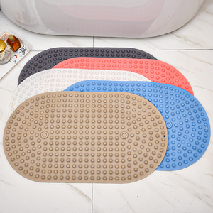 New Customised Non <b>Slip</b> TPE Solid Eco-Friendly Massage Bath Mat for Kids Bathroom Shower Tub - Product Image 1