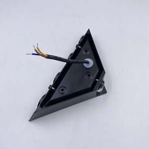 Triángulo luces montadas en la pared Luz de pared de jardín negro impermeable bar de hotel lámpara de pared interior al aire libre - Product Image 5