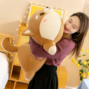 Peluche adorable Shiba Inu & <span class=keywords><strong>Corgi</strong></span>, coussin de lit super doux en duvet et coton, 40-70cm, pour garçons et filles - Product Image 4