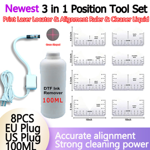 Dtf In Ấn Báo Chí Laser Định Vị Định Vị Dtf Máy In Kit Set Hồng Ngoại 8 Pcs T-Shirt Căn Chỉnh Cai Trị In Ấn Cleaner Công Cụ - Product Image 2