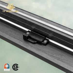 Fenêtres à guillotine simples en PVC noir avec verre argon, haute efficacité énergétique, design personnalisé, garantie <span class=keywords><strong>10</strong></span> ans, conformes aux normes USA et Canada, pour maisons - Product Image 6