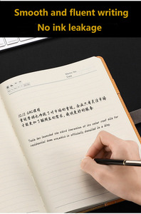 Yüksek kaliteli iş ofis çizgili kişiselleştirilmiş dizüstü PU deri özel A5 ciltli günlüğü elastik bant ile özel Logo - Product Image 3