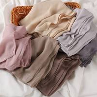 Foulard châle en viscose respirant pour femmes musulmanes, écharpe ethnique islamique, idéal pour la tenue quotidienne quatre saisons
